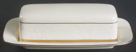 Vintage Lace Gold 1/4 Lb Covered Butter