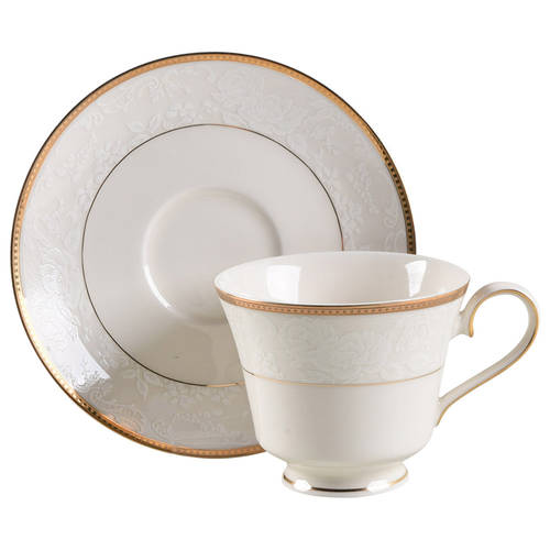 Vintage Lace Gold Footed Cup & Saucer Set