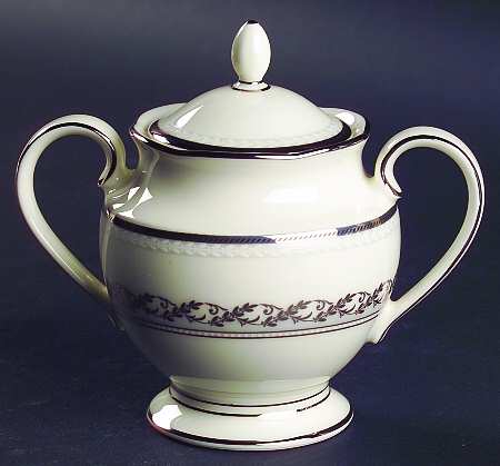 Westover Platinum Sugar Bowl & Lid