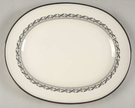 Westover Platinum 15" Oval Serving Platter