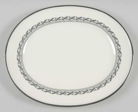 Westover Platinum 13" Oval Serving Platter