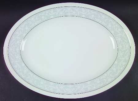 Glenrose Platinum 16" Oval Serving Platter