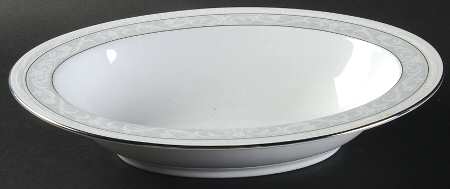Glenrose Platinum 11" Oval Vegetable Bowl