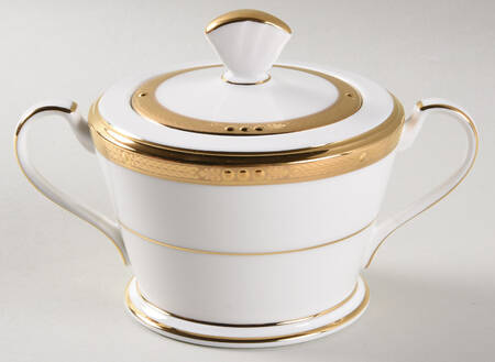 Chatelaine Gold Sugar Bowl & Lid