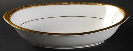 Chatelaine Gold 10" Oval Vegetable Bowl