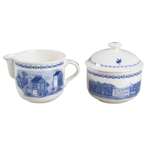 An America For All Seasons Creamer & Sugar with Lid (Box Set)