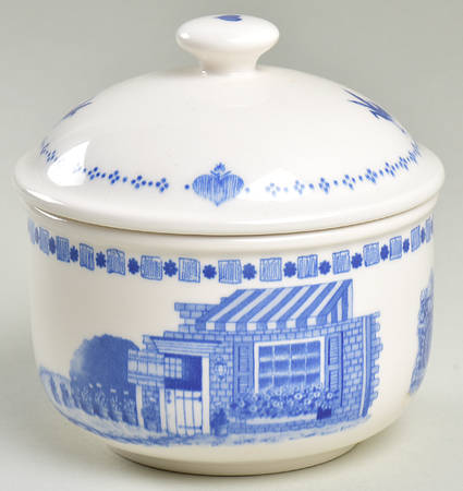 An America For All Seasons Sugar Bowl & Lid