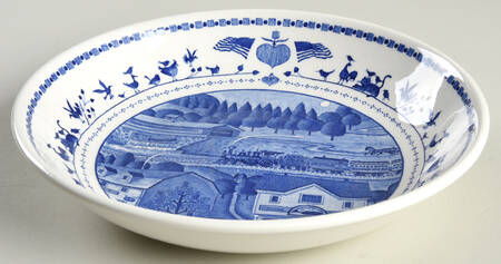 An America For All Seasons 8" Soup/Pasta Bowl