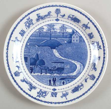 An America For All Seasons Salad/Dessert Plate