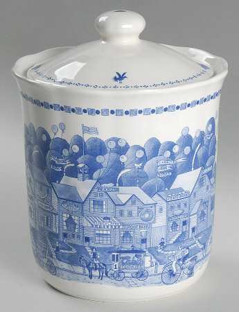 An America For All Seasons Cookie Jar & Lid