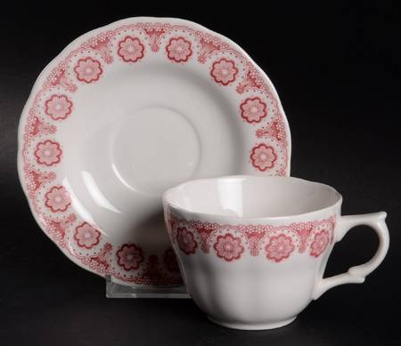 Perfection Pink Flat Cup & Saucer Set