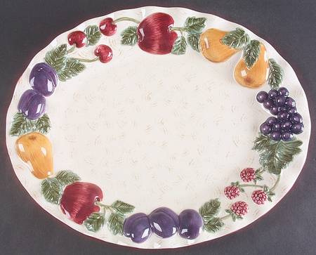 Napa Valley 16" Sculpted Oval Serving Platter