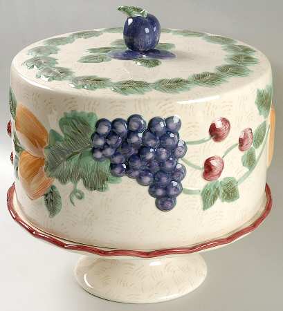Napa Valley Large Covered Cake Plate