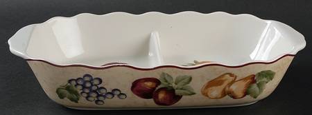 Napa Valley 11" Oval Divided Vegetable Bowl