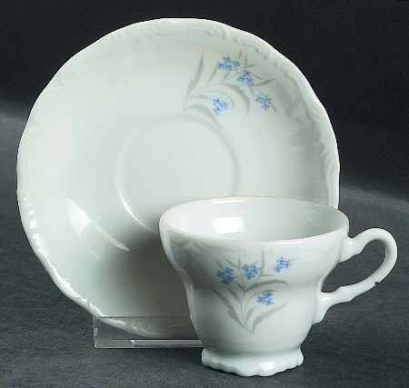 Harmony (No Trim) Footed Demitasse Cup & Saucer Set