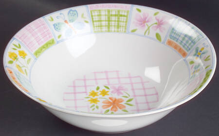 Butterfly Quilt 9" Round Vegetable Bowl