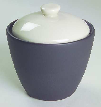 Chic Ebony Sugar Bowl & Lid
