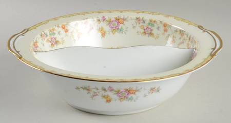 Columbine (No #) Round Divided Vegetable Bowl