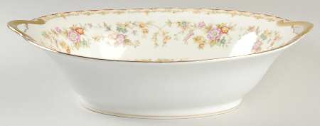 Columbine (No #) 10" Oval Vegetable Bowl