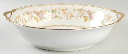 Columbine (No #) 9" Round Vegetable Bowl