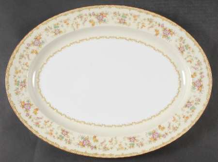 Columbine (No #) 16" Oval Serving Platter