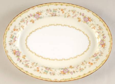 Columbine (No #) 11" Oval Serving Platter