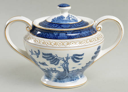 Blue Willow Sugar Bowl & Lid