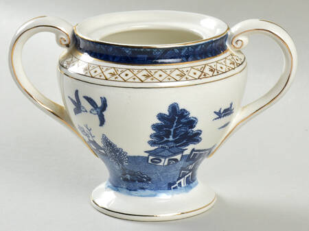 Blue Willow Mini Sugar Bowl No Lid