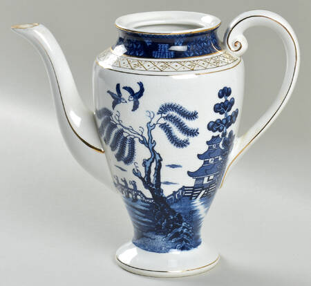 Blue Willow Mini Coffee Pot No Lid