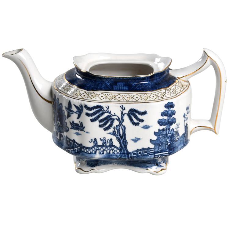 Blue Willow Teapot No Lid