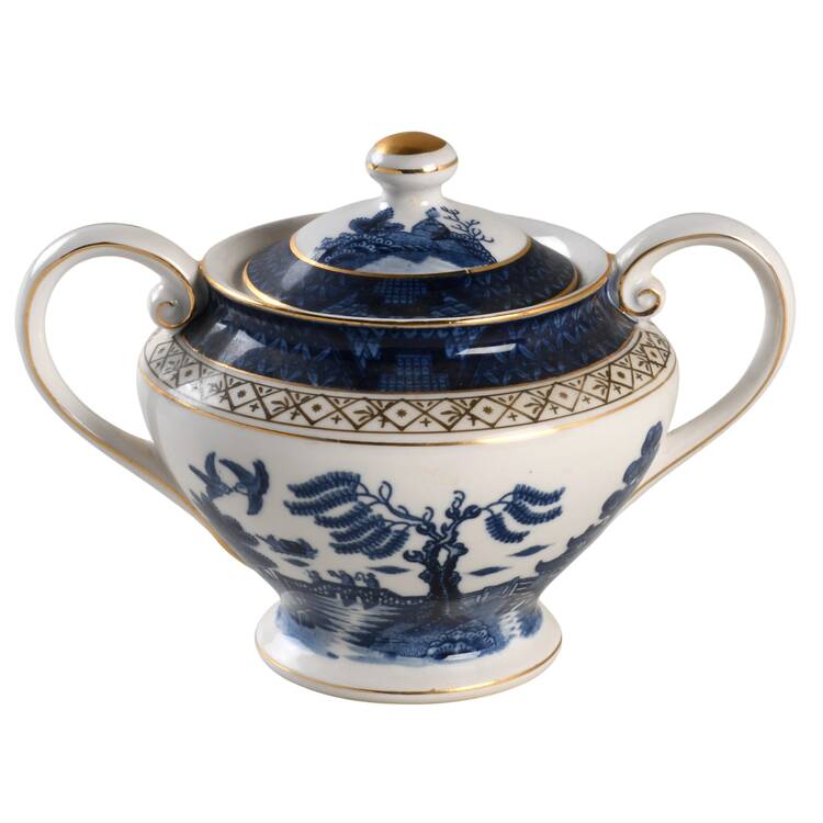 Blue Willow Sugar Bowl & Lid