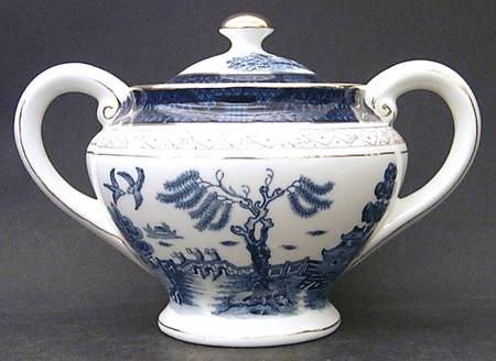 Blue Willow Sugar Bowl & Lid