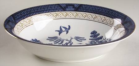 Blue Willow 10" Oval Vegetable Bowl