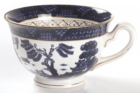 Blue Willow Footed Cup