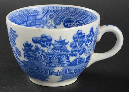 Willow Blue (No Gold Trim) Flat Cup