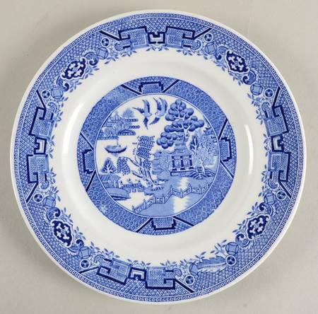 Willow Blue (No Gold Trim) Dessert/Pie Plate