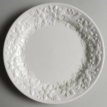 Christmas Poinsettia Salad Plate