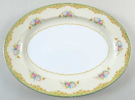 N1958 16" Oval Serving Platter