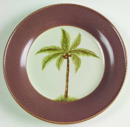 Safari Rosewood Accent Luncheon Plate