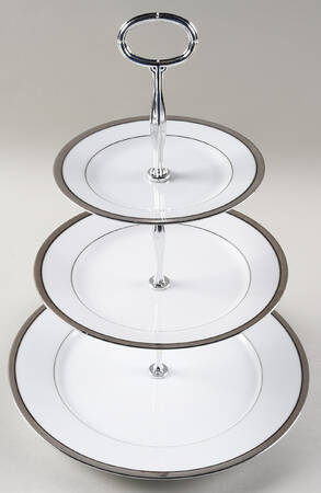 Renwick Platinum 13 7/8"-14 1/4" 3-Tiered Serving Tray(DP,SP,BB) HC
