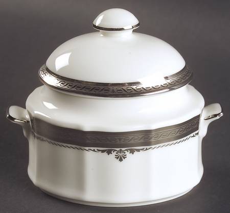 Stratford Platinum Sugar Bowl & Lid