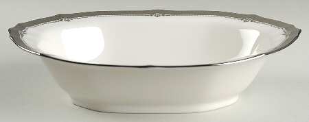 Stratford Platinum 10" Oval Vegetable Bowl