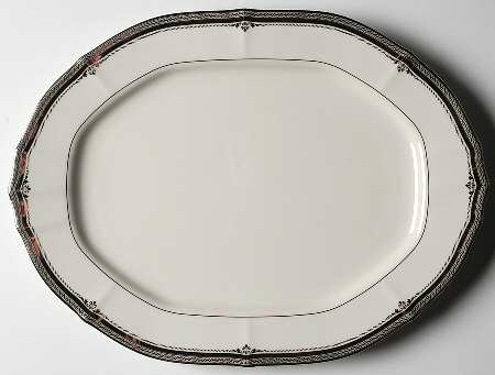 Stratford Platinum 14" Oval Serving Platter