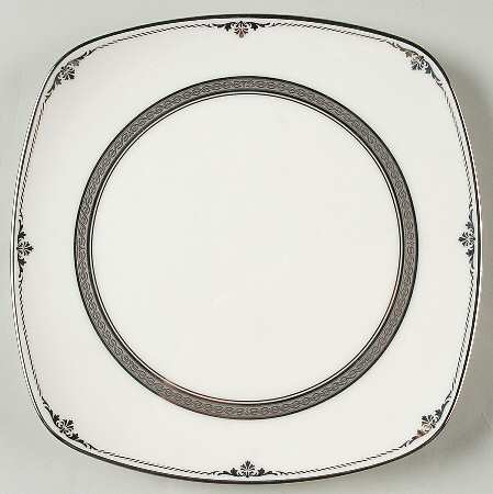 Stratford Platinum Square Luncheon Plate