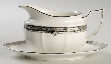 Stratford Platinum Gravy Boat & Underplate