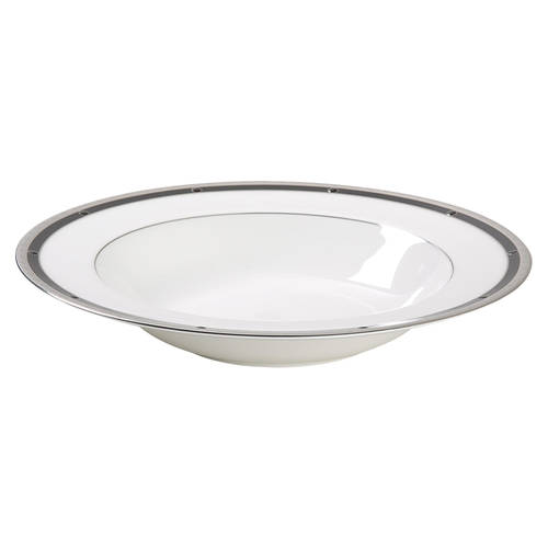Patrina Platinum Rim Soup Bowl