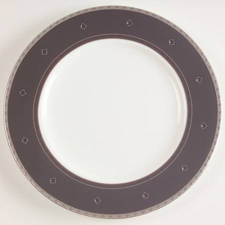Patrina Platinum Accent Luncheon Plate