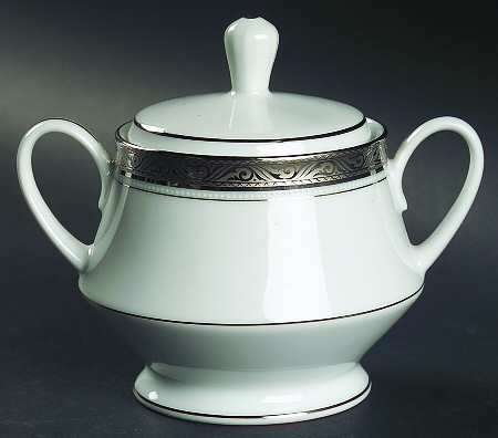 Majestic Platinum Sugar Bowl & Lid