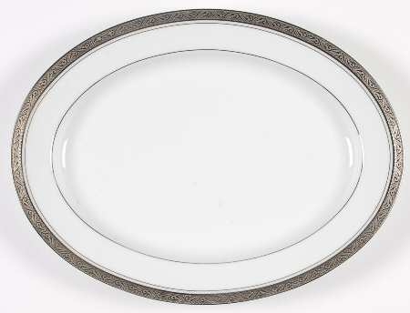 Majestic Platinum 13" Oval Serving Platter