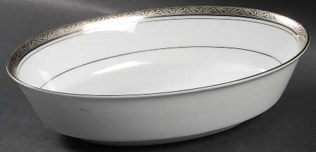 Majestic Platinum 9" Oval Vegetable Bowl